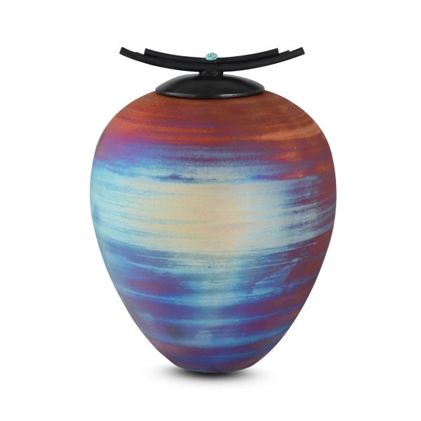 Earth Monument Raku Urn