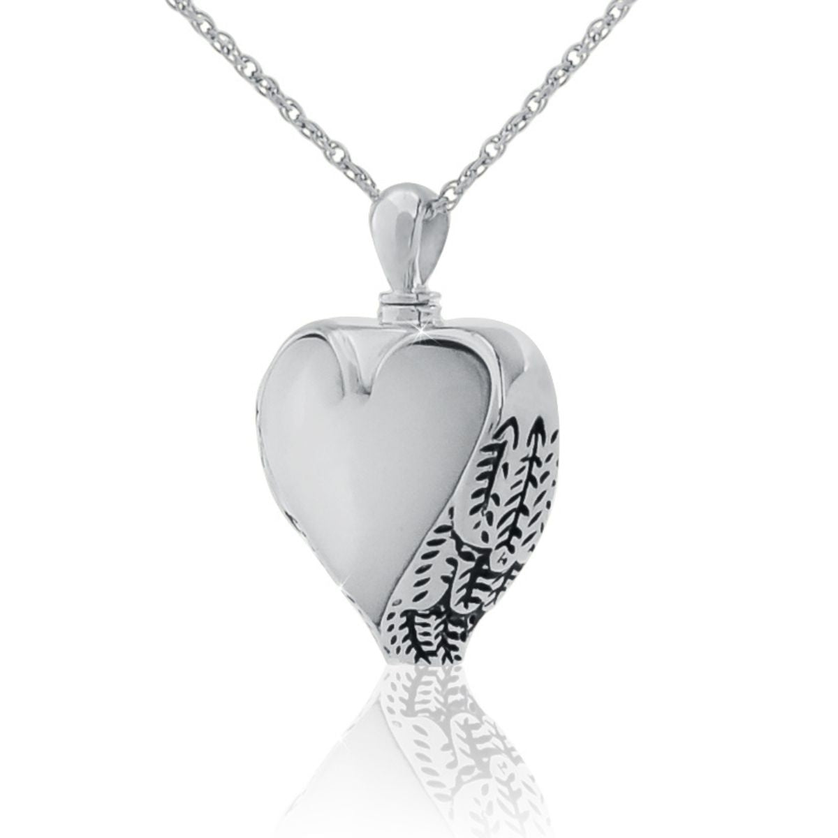 Mother of Pearl Heart Silver Pendant